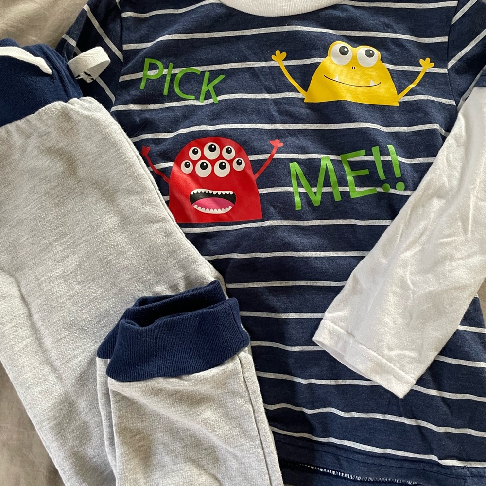 Striped Monster outfit